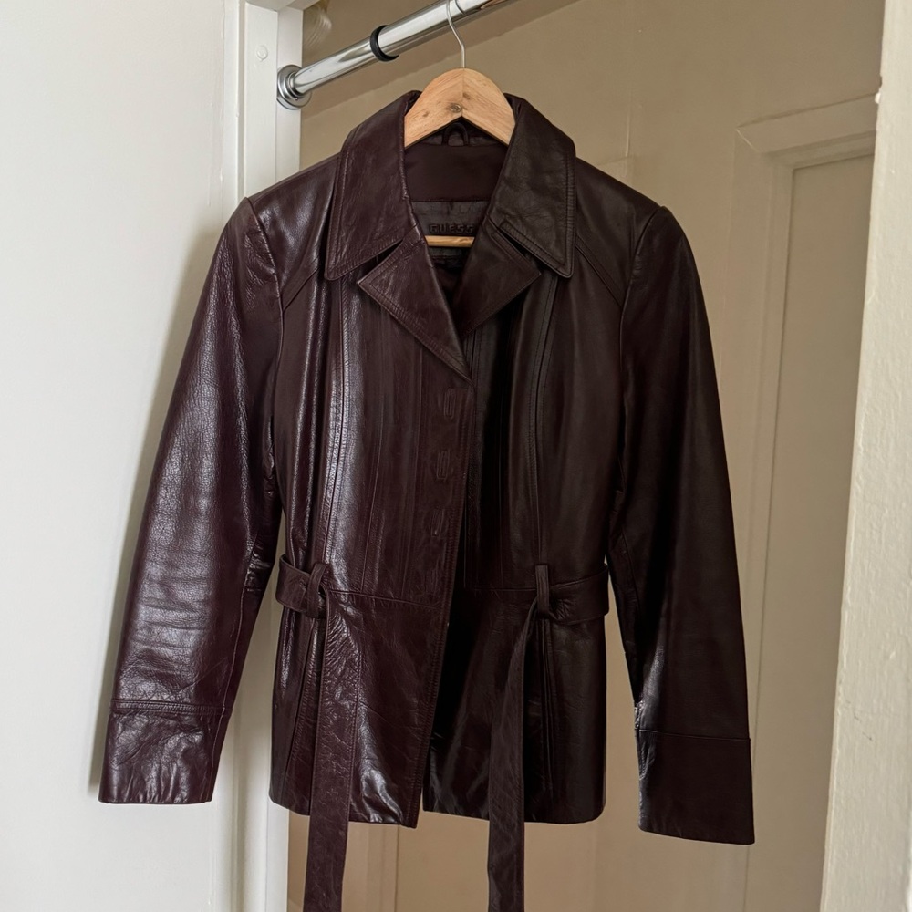 Guess genuine leather jacket